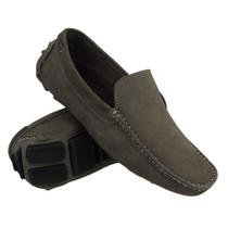 Mocassim Masculino em Couro Legítimo - Confortável e Casual, Varias cores - Adultos ref 501