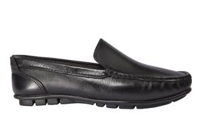 Mocassim Masculino em Couro Preto - Cód 100 Mocassim Masculino em Couro Preto - Cód 100