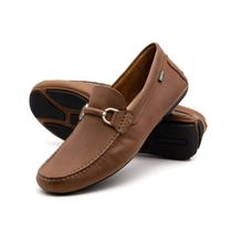 Mocassim Masculino em Couro Senna Camel - 9879SC