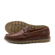 Mocassim Masculino Falcon em Couro Alfa Sepia - 9914AS Mocassim Masculino Falcon em Couro Alfa Sepia - 9914AS