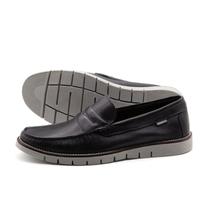 Mocassim Masculino Falcon em Couro Senna Preto - 9911SP Mocassim Masculino Falcon em Couro Senna Preto - 9911SP