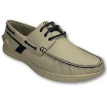 Mocassim Masculino Free Way Couro Casual Confortável Sapato