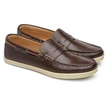 Mocassim Masculino Jacometti Dockside Couro Dia a Dia Mocassim Masculino Jacometti Dockside Couro Dia a Dia