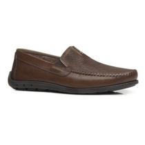 Mocassim Masculino Pegada Couro Slip On 141605