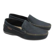 Mocassim Masculino Pegada Nobuck Azul