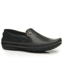 Mocassim Masculino Pegada Sapatilha Preto Elástico Conforto