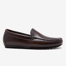 Mocassim Masculino Tom Couro Mogno - Cód 651101-002