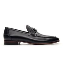 Mocassim Metal Comfort Solado em Couro 15138