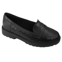 Mocassim Modare Clássico Básico Sapato Feminino 7357.122 Cor:PretoTamanho:39