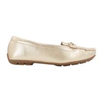 Mocassim Modare Metalizado Viena Dourado