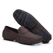 Mocassim Moderno Vancouver Masculino Despojado em Couro Camurça Confortável Mocassim Moderno Vancouver Masculino Despojado em Couro Camurça Confortável