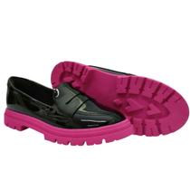 Mocassim Molekinha Sapato Feminino Infantil 2566.101 Preto