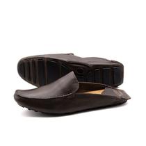 Mocassim Mule Masculino em Couro Senna Marrom - 98101SC Mocassim Mule Masculino em Couro Senna Marrom - 98101SC