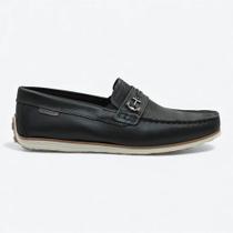 Mocassim Pegada Driver em Couro Masculino 14200702 Cor:PretoTamanho:38