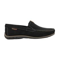 Mocassim Pegada Masculino em Couro Marinho