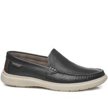 Mocassim Pegada Masculino em Couro Preto 142202-04