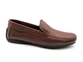 Mocassim Pegada Sider Masculino De Couro 140773