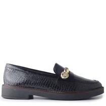Mocassim Ramarim Croco Feminino - Preto - 34