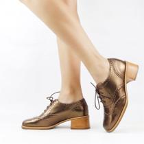 Mocassim Salto Bloco Couro