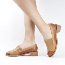 Mocassim Salto Bloco Couro Mocassim Salto Bloco Couro