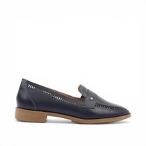 Mocassim Salto Bloco Couro