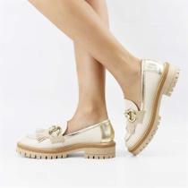 Mocassim Salto Bloco Enfeite