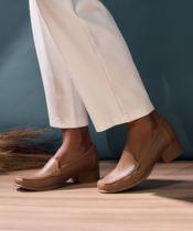 Mocassim Salto Couro - Whisky