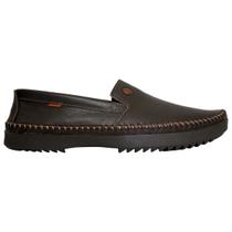 Mocassim Sapatilha Casual Masculino FreeWay Logan X1 Elástico Couro Antiderrapante Confortável