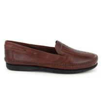 Mocassim Sapatilha Masculina Couro Confort Casual Calce Facil
