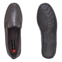 Mocassim Sapatilha Masculina Couro Legítimo Exclusive Granado - 402 - Café