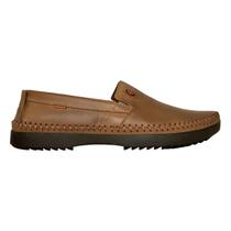 Mocassim Sapatilha Masculino FreeWay Logan X1 Casual Elástico Couro Rústico Trabalho Passeio Conforto