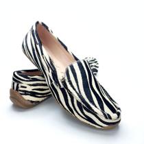Mocassim Slipon Feminino Animal Print Original Confortável Mocassim Slipon Feminino Animal Print Original Confortável