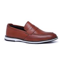 Mocassim Social Couro Macio Masculino Elegante Cano Baixo