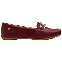 Mocassim Softli Feminino Napa Bico Redondo Confortável