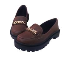 Mocassim Tratorado Confortavel Corrente Mocassim Tratorado Confortavel Corrente