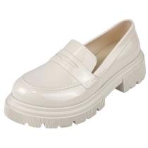 Mocassim Tratorado em PVC - Off White