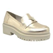 Mocassim Tratorado Via Marte Sapato Loafer Feminino 23-17002