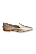 Mocassim Via Jupiter Prata Metalizado Couro Casual Feminino Mocassim Via Jupiter Prata Metalizado Couro Casual Feminino
