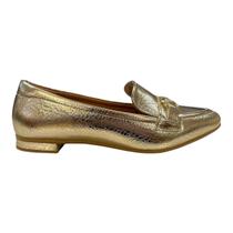 Mocassim Vizzano Feminino Detalhe Metalizado Dourado 1351.106