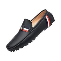 Mocassins Casuais Masculinos De Couro PU Confortáveis Italianos De Luxo Slip-on Para Dirigir Mocassins Casuais Masculinos De Couro PU Confortáveis Italianos De Luxo Slip-on Para Dirigir