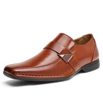 Mocassins Clássicos Masculinos Bruno Marc Giorgio-3 Marrom Slip-On