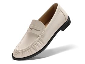 Mocassins Coutgo Penny para mulheres, sapatos sem cadarço, bege, tamanho 6 Mocassins Coutgo Penny para mulheres, sapatos sem cadarço, bege, tamanho 6