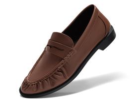 Mocassins Coutgo Penny para mulheres, sapatos sem cadarço, marrom escuro 9 Mocassins Coutgo Penny para mulheres, sapatos sem cadarço, marrom escuro 9