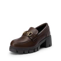 Mocassins DREAM PAIRS SDLS2321W Marrom Plataforma com Solado Grosso Mocassins DREAM PAIRS SDLS2321W Marrom Plataforma com Solado Grosso