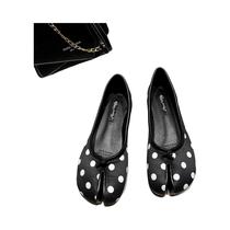Mocassins Femininos Retrô Com Poás, Sapatilhas Estilo Japonês Tabi Ninja Com Bico Dividido Mocassins Femininos Retrô Com Poás, Sapatilhas Estilo Japonês Tabi Ninja Com Bico Dividido