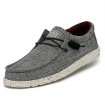 Mocassins HeyDude Wally Blend Masculinos Pretos Tamanho 8 Leves Mocassins HeyDude Wally Blend Masculinos Pretos Tamanho 8 Leves