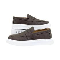 Mocassins Masculinos De Couro Slip-on Antiderrapantes E Resistentes Ao Desgaste Coleção Primavera