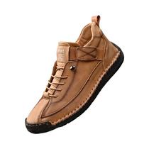 Mocassins Masculinos Feitos À Mão Em Couro, Respiráveis, Casuais, Estilo Slip-on, Tamanho Grande. Mocassins Masculinos Feitos À Mão Em Couro, Respiráveis, Casuais, Estilo Slip-on, Tamanho Grande.