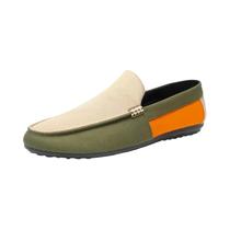Mocassins Masculinos Grandes Com Blocos De Cores E Patchwork Calçados Casuais Modernos De