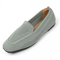 Mocassins planos OXNGEOS femininos respiráveis de malha quadrada Mocassins planos OXNGEOS femininos respiráveis de malha quadrada